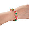 Christmas Noel Charm Beaded Bracelet Craft Kit - Makes 12 Image 2