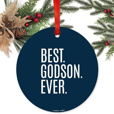 Christmas Ornament Best Godson Ever Image 1