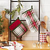 Christmas Plaid Oven Mitt & Potholder Set Image 3