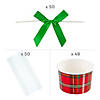 Christmas Plaid Treat Cup Kit for 48 Image 1