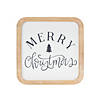 Christmas Plaque (Set Of 12) 5"Sq, 5"Sq, 6.5"L X 5"H Mdf/Wood Image 3