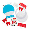 Christmas Plate Snow Globe Stand-Up Craft Kit - Makes 6 Image 1