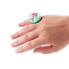 Christmas Snow Globe Rings - 12 Pc. Image 1