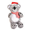 Christmas Stuffed Koala with Santa Hat Image 1