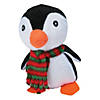 Christmas Stuffed Penguins with Plaid Scarf - 12 Pc. Image 1