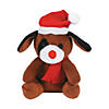 Christmas Stuffed Puppies - 12 Pc. Image 1