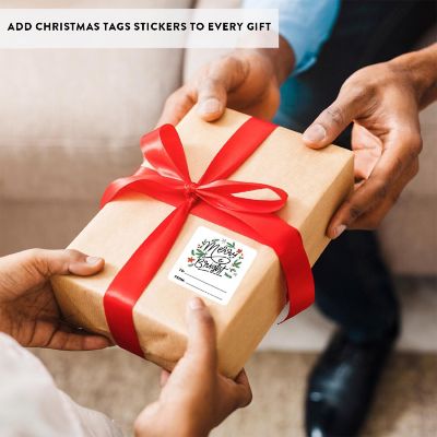 Christmas To/From Stickers Merry/Bright Image 1