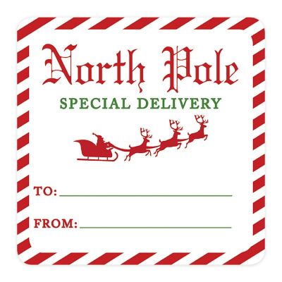 Christmas To/From Stickers North Pole Image 3