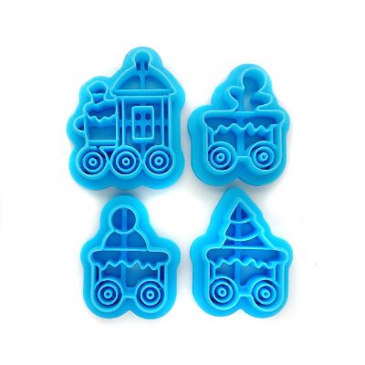 Christmas Train Clay Cutters Set, 4 pc Image 1