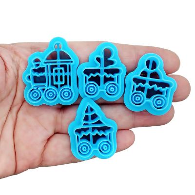 Christmas Train Clay Cutters Set, 4 pc Image 1