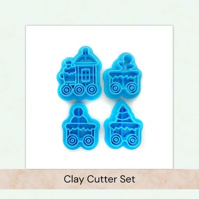 Christmas Train Clay Cutters Set, 4 pc Image 2