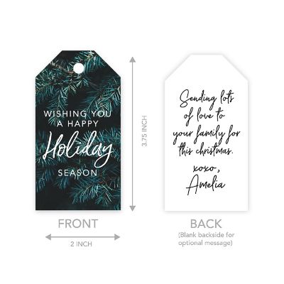 Christmas Tree Branch  To/From Gift Tags Image 1