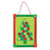 Christmas Tree Button Frame Craft Kit - Makes 12 Image 1