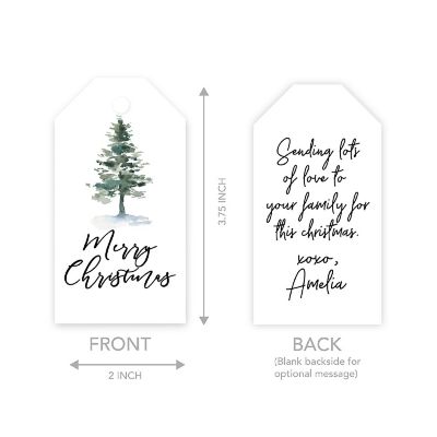 Christmas Tree Classic To/From Gift Tags Image 1