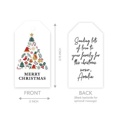 Christmas Tree Elements To/From Gift Tag Image 1