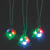 Christmas Tree Light-Up Necklaces - 12 Pc. Image 1