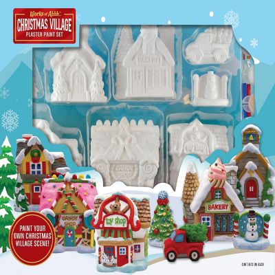 Christmas Village - Plaster Figurine Paint Set Image 1