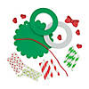 Christmas Wreath Paper Straw Picture Frame Ornament Craft Kit - Makes 12 Image 1