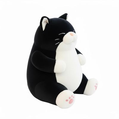 Chubby Meow 12 Inch Plush Pillow  Black Image 2