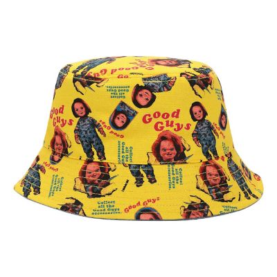 Chucky Good Guys Denim and Roller Print Reversible Bucket Hat Image 1