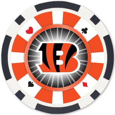 Cincinnati Bengals 100 Piece Poker Chips Image 2