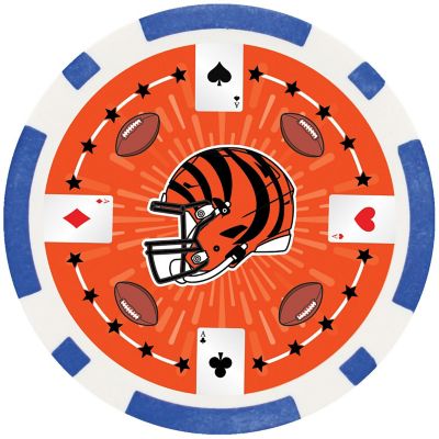Cincinnati Bengals 100 Piece Poker Chips Image 3