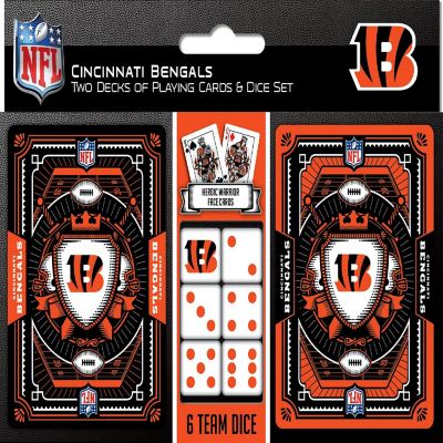 Cincinnati Bengals - 2-Pack Playing Cards & Dice Set Image 1