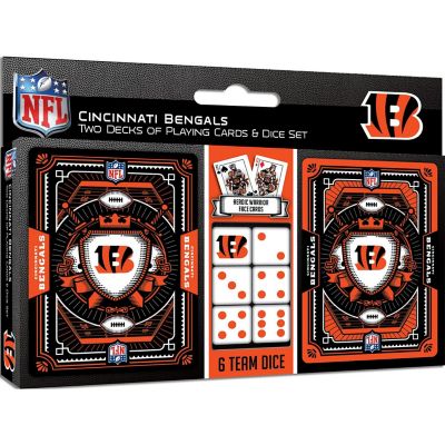 Cincinnati Bengals - 2-Pack Playing Cards & Dice Set Image 1