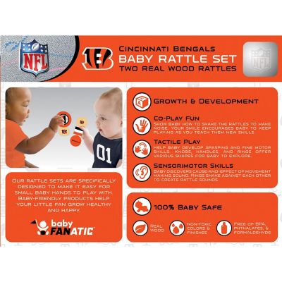 Cincinnati Bengals - Baby Rattles 2-Pack Image 3