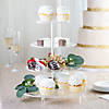 Circle Clear Tiered Cupcake Stand Image 1