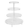 Circle Clear Tiered Cupcake Stand Image 1