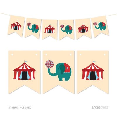 Circus Elephant Banner - 4 x 5.5 Inch Image 1