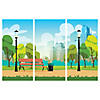 City Park Scene Backdrop - 3 Pc. Image 1
