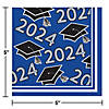 Class of 2024 Blue Graduation Cocktail Napkins, 108 ct Image 1