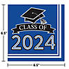 Class of 2024 Blue Graduation Napkins, 108 ct Image 1