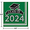 Class of 2024 Green Graduation Napkins, 108 ct Image 1