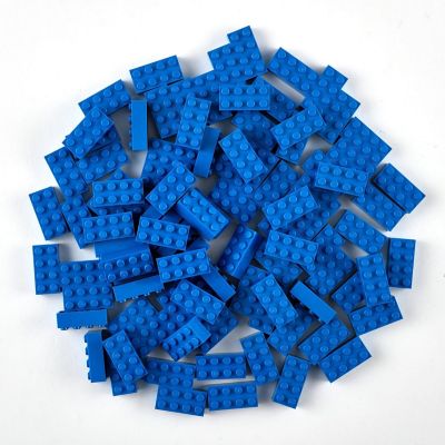 Classic Bricks Starter Kit, Blue, 96 Pieces, 2x4 Studs, 100% Compatible with All Major Brick Brands Image 1