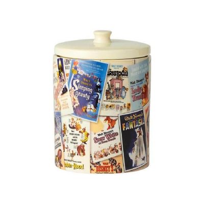 Classic Disney Movie Poster Collage Ceramic Kitchen Cookie Jar 9.25 inch Image 1