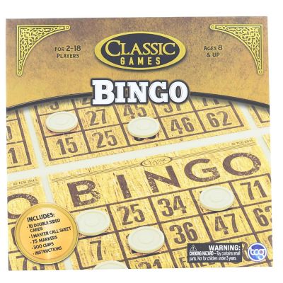 Classic Games Wood Bingo Set Image 1