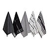 Classic Oversized Black Woven Dishtowels (Set Of 5) Image 1