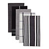 Classic Oversized Black Woven Dishtowels (Set Of 5) Image 2