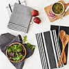 Classic Oversized Black Woven Dishtowels (Set Of 5) Image 4