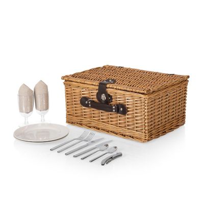Classic Picnic Basket - Beige Canvas Image 1