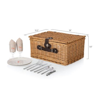 Classic Picnic Basket - Beige Canvas Image 2