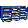 Classroom Keepers MailboProper, 15-Slot, Blue, 16-3/8"H Proper 31-1/2"W Proper 12-7/8"D Image 1
