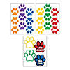 Classroom Paw-Shaped Floor Decals - 22 Pc. Image 1