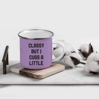 Classy But I Cuss 11oz Campfire Mug Image 1