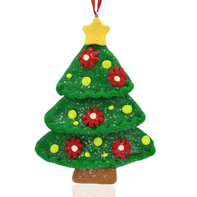 Clay Christmas Tree Ornament Image 1