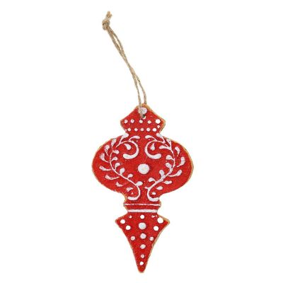 Clay Cookie Christmas Bulb Ornament Image 1
