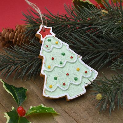 Clay Cookie Christmas Tree Ornament Image 1